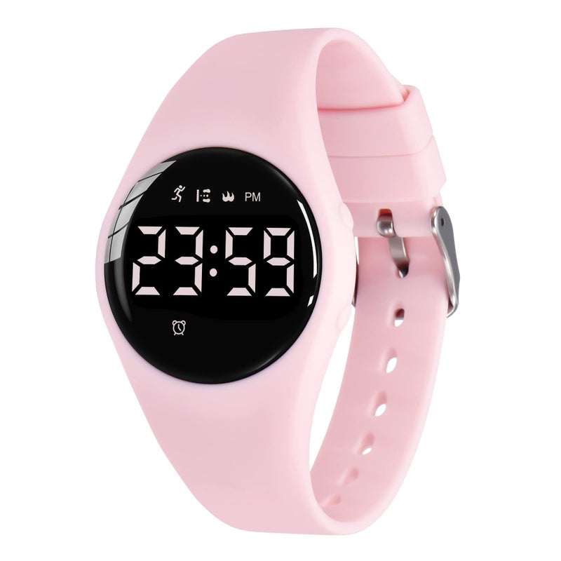 A ALPS Kids Watches for Girls Boys Digital Sport Watch with Step Counter Pedometer Vibration Alarm Clock, No App Waterproof Fitness Tracker Kids Watch Boys Girls Teens Students Ages 5-16 - Image 1