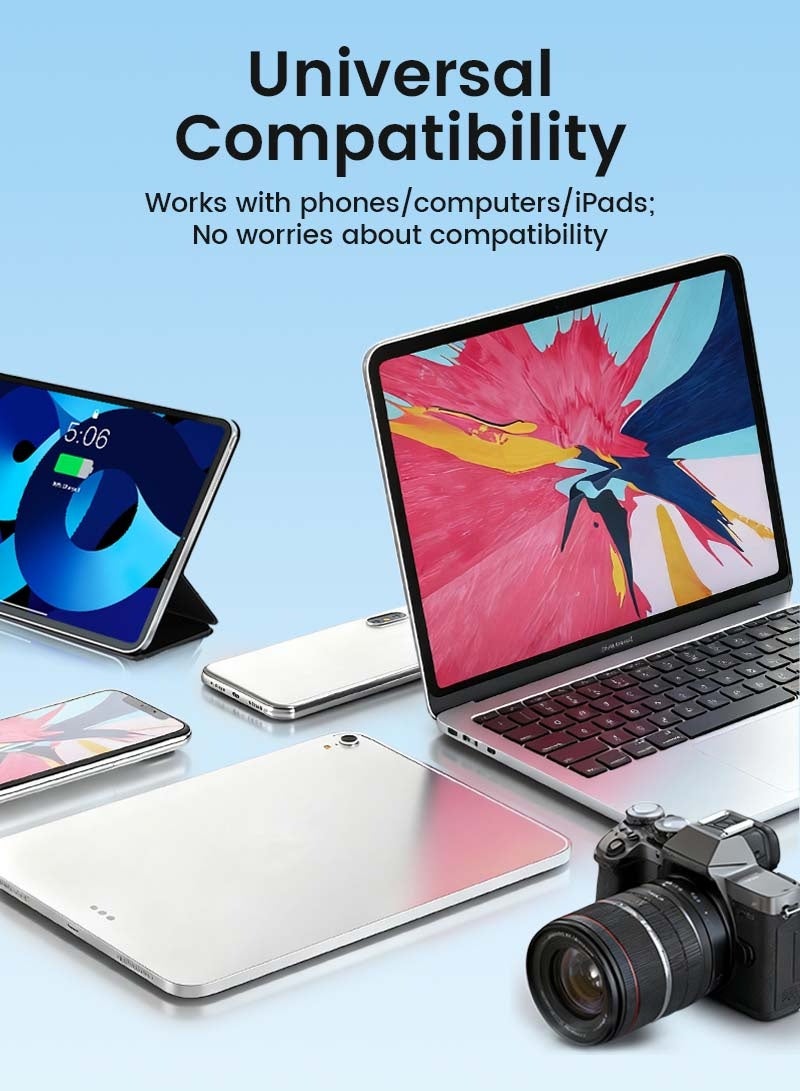 Litus Wireless Lavalier Microphone for IOS&Android with Lightning&Type-C- with Charge Case & 20Hrs Playtime, 2 Pack Clip-On Mini Lapel Wireless Mic for Tiktok, YouTube, Podcast, Vlog, Video Recording, Live Streaming - Image 4