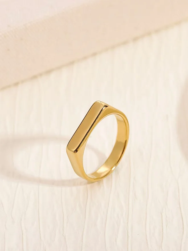 Styli  Gold Minimalist Ring for Women | Best Price UAE