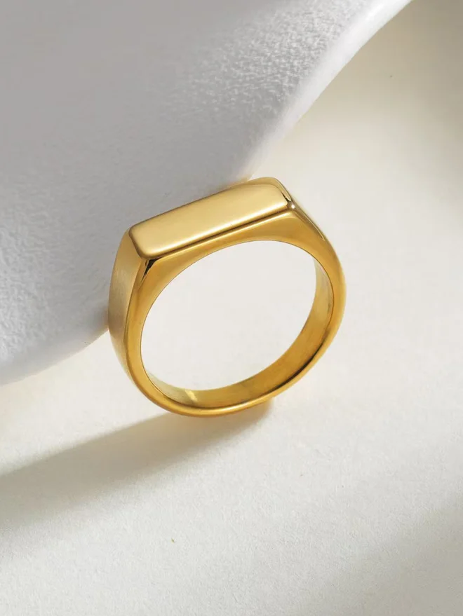Styli  Gold Minimalist Ring for Women | Best Price UAE