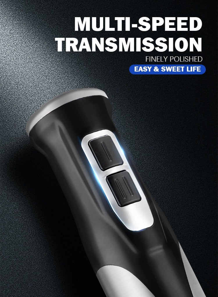 JAMAKY 4-in-1Hand Blender,Electric Handheld Blender with 500ml Chopper,Whisk,600ml Mixing Beaker,JMK3013 - Image 4