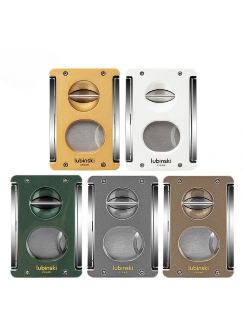 Lubinski Sharp V-Cut Cutter Scissor Stainless Steel with Holder Yello Luxury Gift Box - Image 4