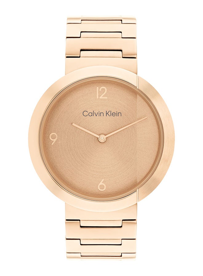 CALVIN KLEIN ساعة يد ستانلس ستيل بعقارب دائرية الشكل للجنسين 25200291 - 38 ملم - Image 1