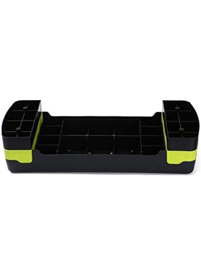 MD Stay Fit Adjustable Aerobic Step Platform with 2 Height Levels 10cm and 15cm Fitness Stepper 68x28cm Yellow - Image 2