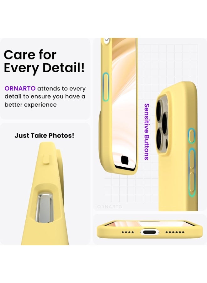 MUNTAQI Silicone Case for iPhone 15 Pro – Soft Liquid Silicone Cover with Shockproof Protection, Slim Fit Anti-Scratch Gel Rubber Case with Microfiber Lining, Wireless Charging Compatible – iPhone 15 Pro 6.1 inch - Image 2