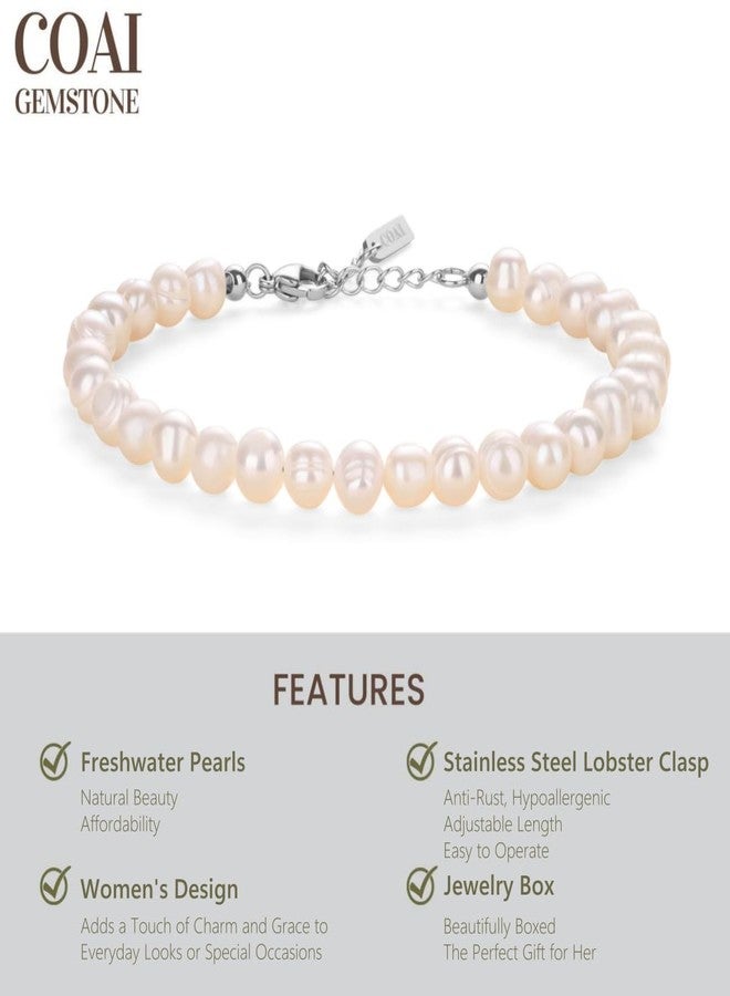 COAI Women's Pearl Bracelet, Wedding Jewelry Beaded Bracelet for Women - Image 4