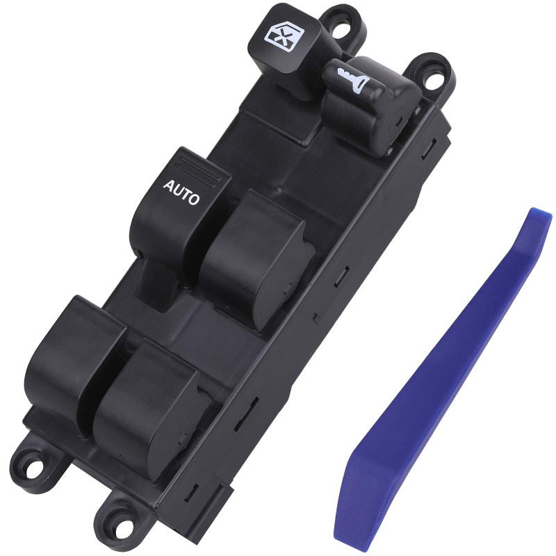 Power Window Switch Front Left Driver Side Compatible with 9801 Nissan Altima 19982004 Frontier 9899 Sentra 0004 Xterra Legacy Outback 0306 Subaru Baja Replaces 254019E000 83071AE01B