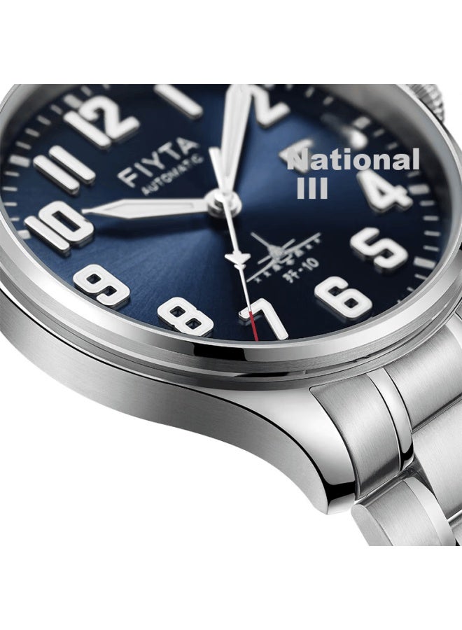 Fiyta Mach Series J-10 Collaboration Automatic Mechanical Men's Watch Sky Blue Dial Birthday Holiday Gift For Men - Image 4