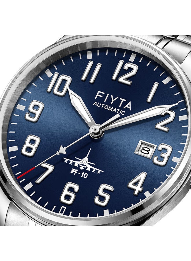 Fiyta Mach Series J-10 Collaboration Automatic Mechanical Men's Watch Sky Blue Dial Birthday Holiday Gift For Men - Image 3