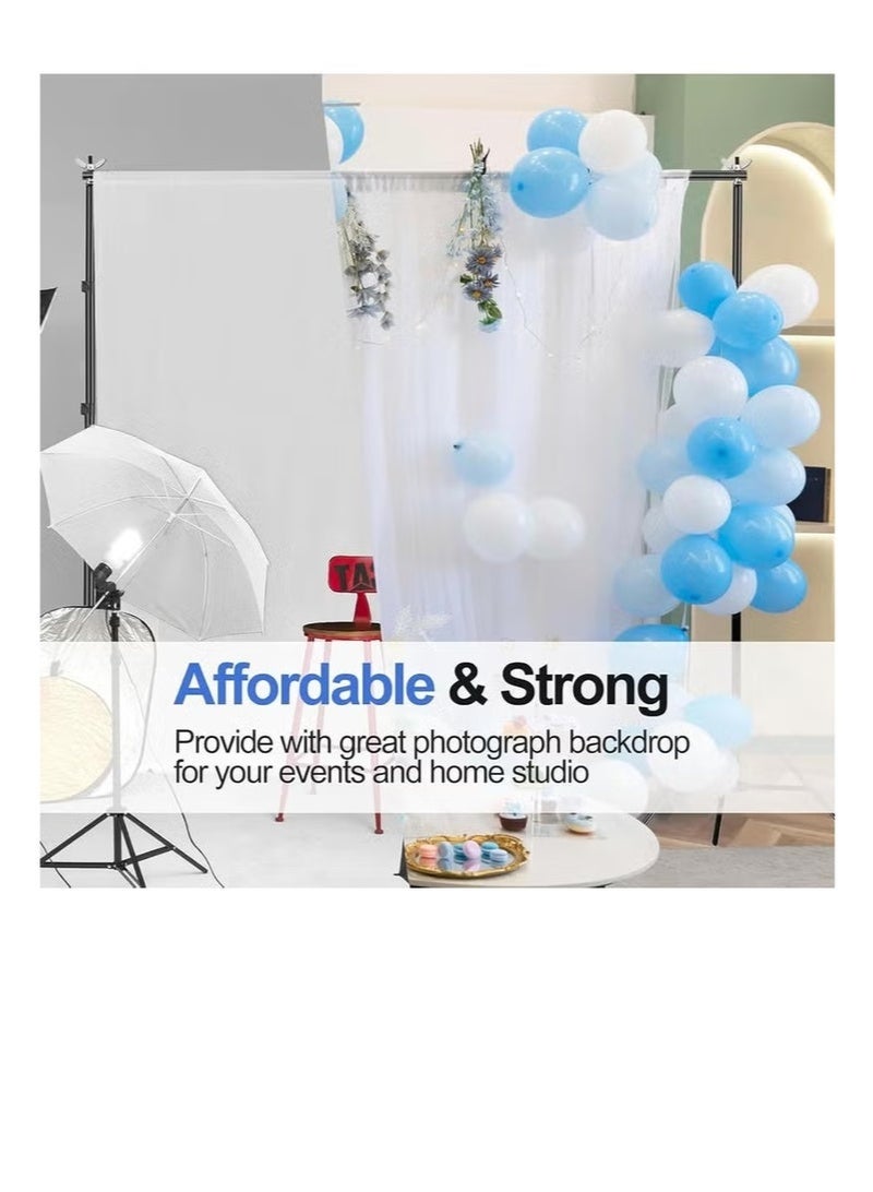 Arabest 3M X 2M Backdrop for Photography White Photo Background Screen for Photo Video Studio Photoshoot Zoom - Image 5