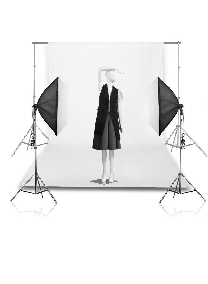 Arabest 3M X 2M Backdrop for Photography White Photo Background Screen for Photo Video Studio Photoshoot Zoom - Image 4