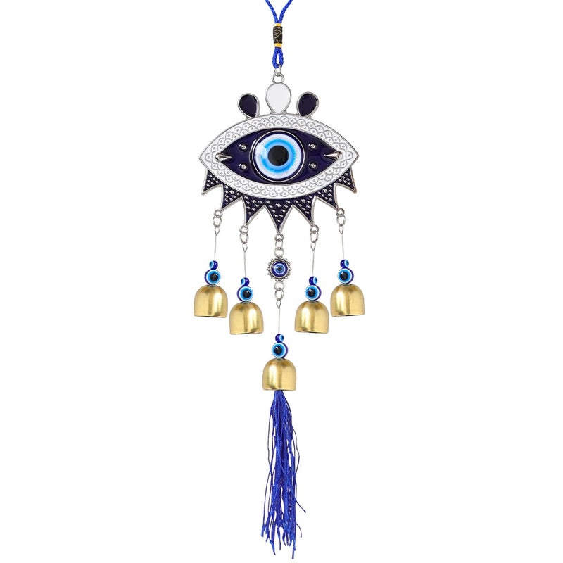 Crystu Fengshui Big Evil Eye Wind Chimes Hanging for Window Balcony Decor Home Endurance Door Decoration, Wind Chimes for Home Positive Energy - Image 5