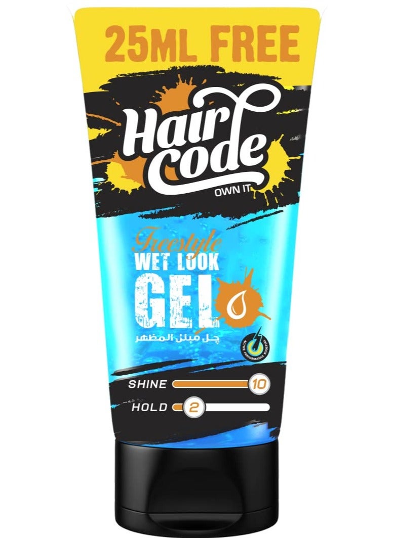HairCode Hair Code Wet Look Gel -185Ml