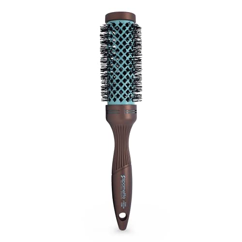 Spornette Ion Fusion 2 inch Round Brush With Thermal Ceramic Barrel And Ioncharged Anti Static Nylon Bristles For Blow Drying Blowouts Curling Styling And Smoothing All Types Of Hair Textures - Image 1