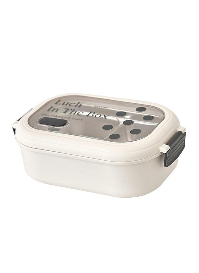 Thoraya 2 Compartment Bento Box Heat Preservation Stainless Steel Interlayer Lunch Box Airtight Portable Food Storage Containers for School Office Dot  - Image 2