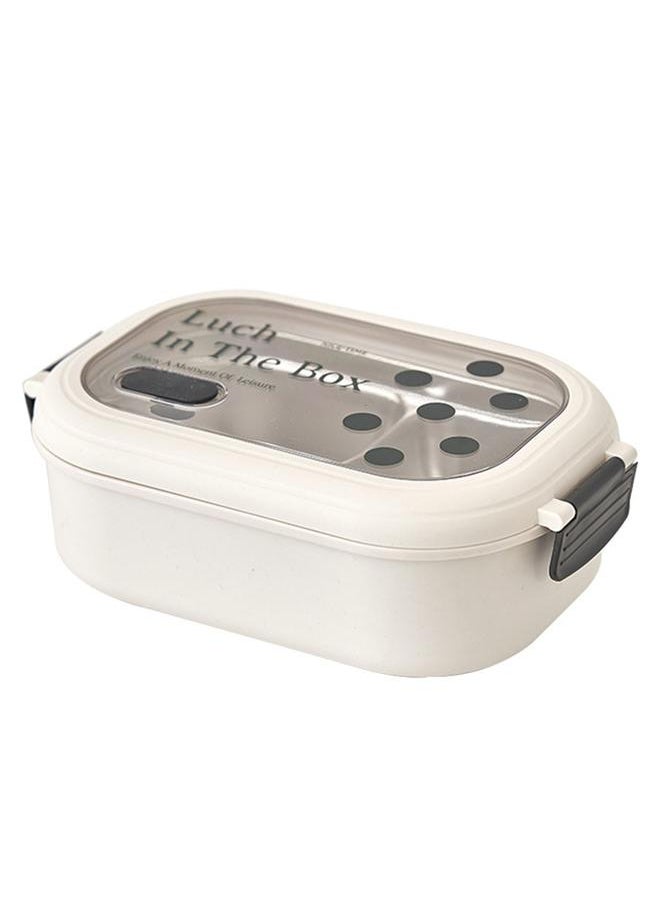 Thoraya 2 Compartment Bento Box Heat Preservation Stainless Steel Interlayer Lunch Box Airtight Portable Food Storage Containers for School Office Dot  - Image 1
