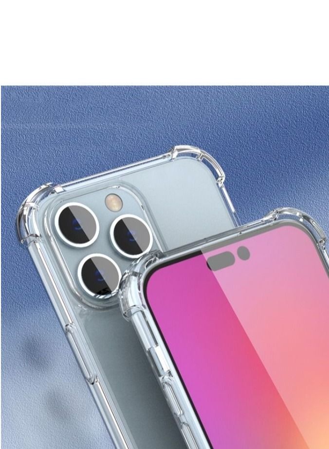iPhone 14 Pro Max Protective Case Clear TPU Soft Scratch-Resistant Anti-Drop Slim Thin Crystal Case Cover Compatible with iPhone 14 Pro Max 6.7 Inch - Image 4