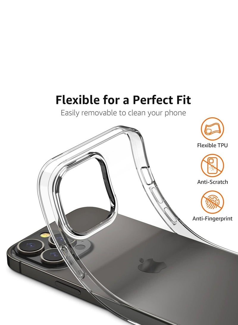 iPhone 14 Pro Max Protective Case Clear TPU Soft Scratch-Resistant Anti-Drop Slim Thin Crystal Case Cover Compatible with iPhone 14 Pro Max 6.7 Inch - Image 3