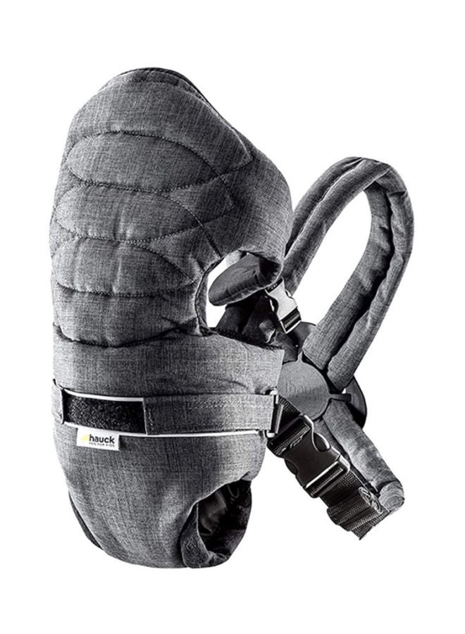 Hauck 2 Way Carrier, Ergonomic Baby Carrier Newborn to Toddler from Birth up to 9 kg, Softly Padded, Two Carrying Possibilities, High Level of Carrying Comfort – Grey - Image 3