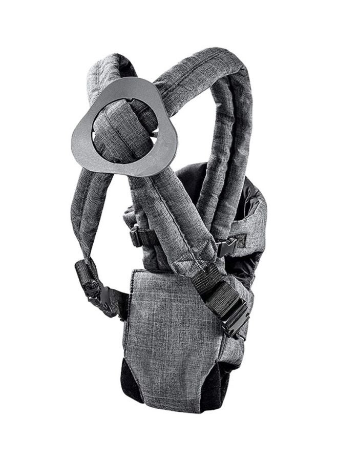 Hauck 2 Way Carrier, Ergonomic Baby Carrier Newborn to Toddler from Birth up to 9 kg, Softly Padded, Two Carrying Possibilities, High Level of Carrying Comfort – Grey - Image 2