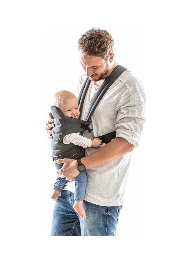 Hauck 2 Way Carrier, Ergonomic Baby Carrier Newborn to Toddler from Birth up to 9 kg, Softly Padded, Two Carrying Possibilities, High Level of Carrying Comfort – Grey - Image 5