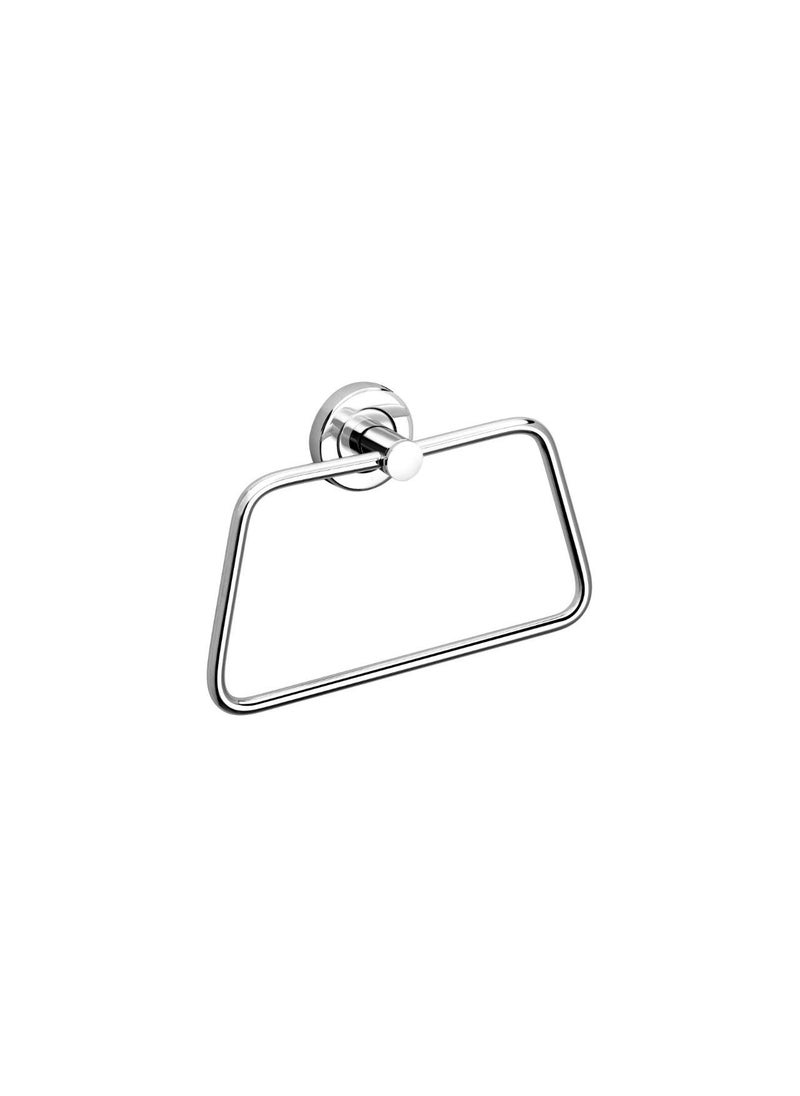 garbnoire GARBNOIRE Stainless Steel Towel Ring Napkin Ring Towel Holder Towel Hanger for Bathroom Kitchen Washbasin Homes Hotels Chrome Finish Pack of 1  - Image 1