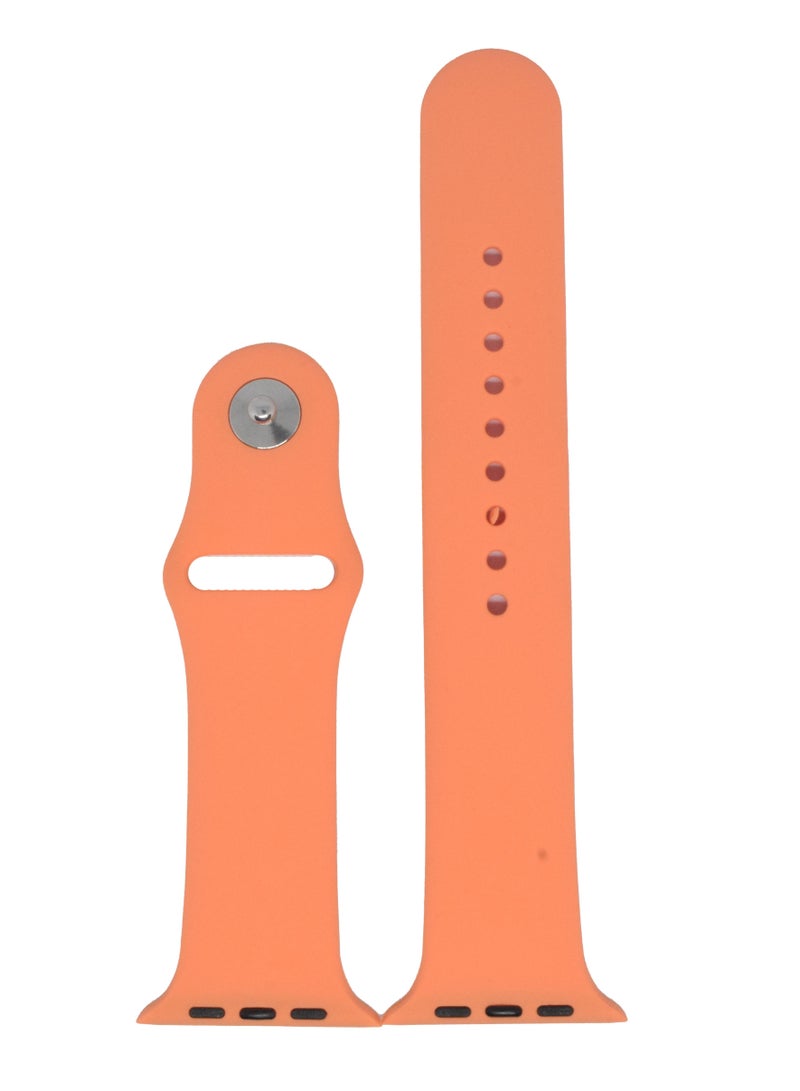 بورتوني حزام ساعة بديل من السيليكون 42/44 مم لسلسلة Apple 7/6/5 - Image 1