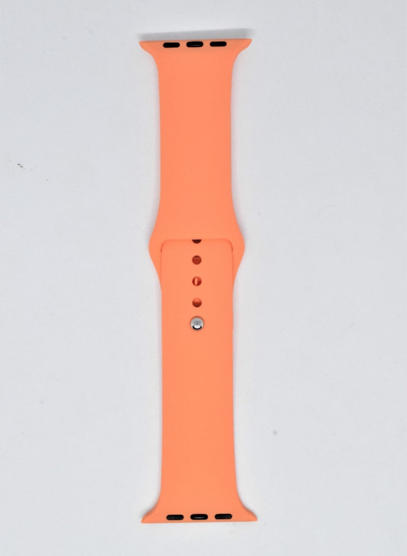 بورتوني حزام ساعة بديل من السيليكون 42/44 مم لسلسلة Apple 7/6/5 - Image 2