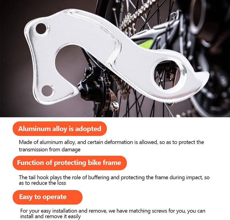 comfrt Rear Gear Mech Derailleur Hanger Aluminium Alloy Derailleur Hanger Tail Hook Drop Out Adapter for Mountain Bike - Image 3