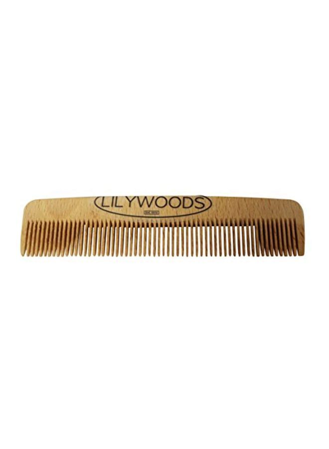 NIBEMINENT Wooden Baby Hair Comb Beige 13centimeter
