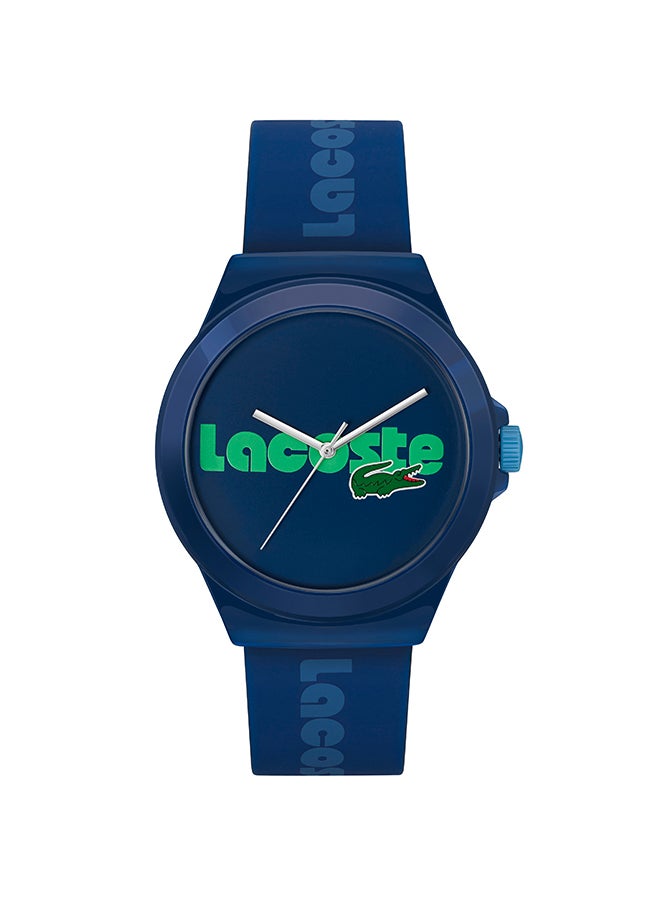 LACOSTE ساعة يد رجالية من السيليكون بعقارب دائرية الشكل 2020155 - 42 ملم  - Image 1