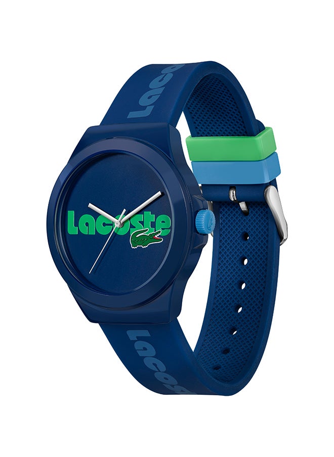 LACOSTE ساعة يد رجالية من السيليكون بعقارب دائرية الشكل 2020155 - 42 ملم  - Image 2