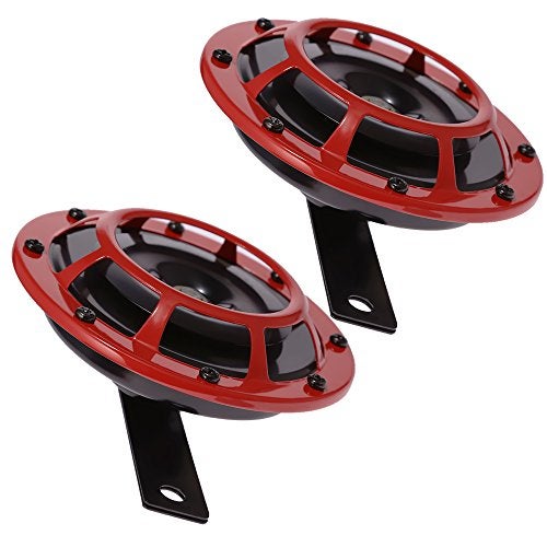 Anxingo Electric Car Horn 12V Universal Vehicle Horn High Tone and Low Tone Metal Twin Horn Kit with Bracket - Add Safety to Drive with 118db(A) of Sound - Image 4