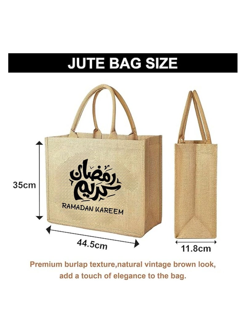 PRINTSHOP4ME Jute Bag Printed Ramadan Design–Reusable,Durable Tote For Gifting Or Everyday Use,Used For Festive Celebrations And Sustainable Living - Image 2