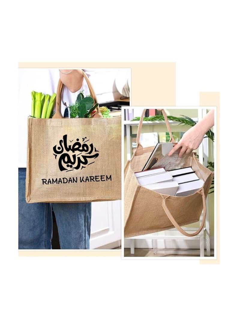 PRINTSHOP4ME Jute Bag Printed Ramadan Design–Reusable,Durable Tote For Gifting Or Everyday Use,Used For Festive Celebrations And Sustainable Living - Image 4
