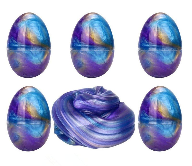 Anditoy 5 Pack Slime Eggs Stress Relief Toys Easter Eggs for Kids Boys Girls Easter Basket Stuffers Gifts Party Favors BluePurpleGold - Image 3