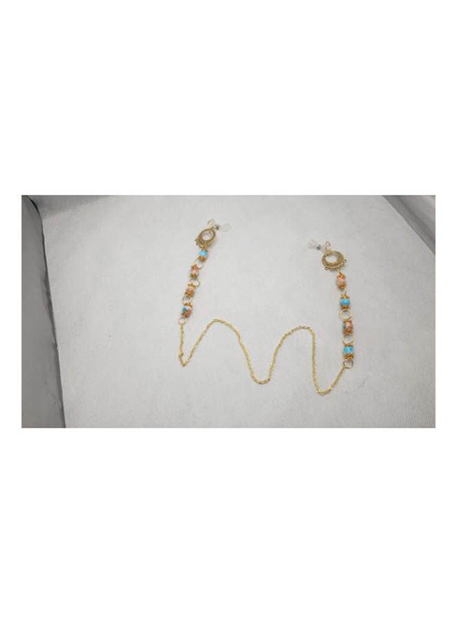 Generic Metal Eyeglass Chain Beaded Spectacles 