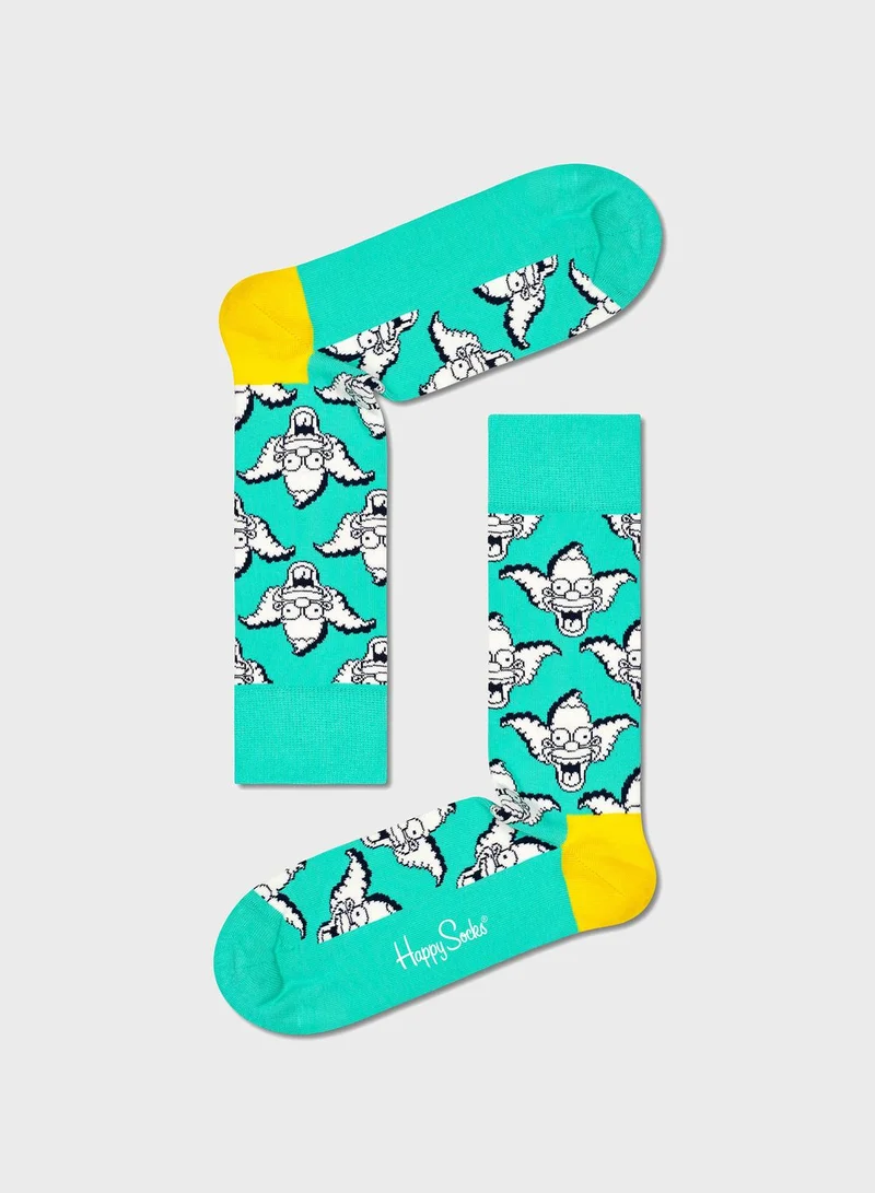Happy Socks Embroidered Crew Sock
