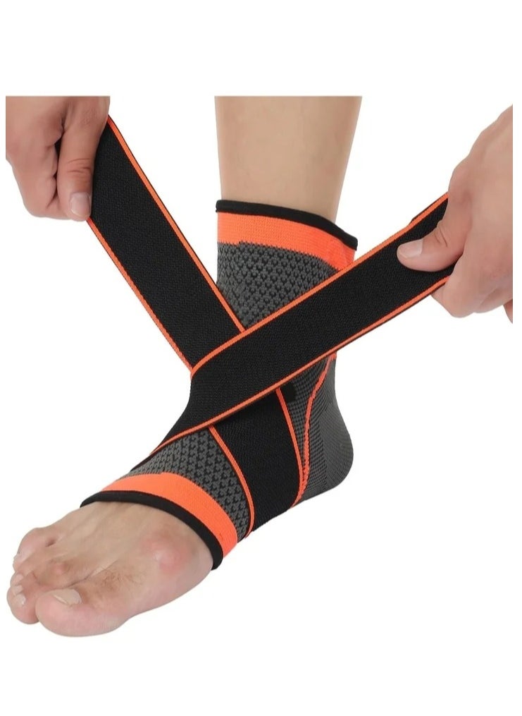 Shopping Point Ankle Foot Support Wrap for Sprained Weak Ankles Ligament Damage Stabilization Achilles Tendonitis Plantar Fasciitis Heel Pain Relief Adjustable Brace Sleeve With Strap for Women Men  - Image 2