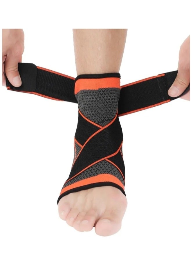 Shopping Point Ankle Foot Support Wrap for Sprained Weak Ankles Ligament Damage Stabilization Achilles Tendonitis Plantar Fasciitis Heel Pain Relief Adjustable Brace Sleeve With Strap for Women Men  - Image 1