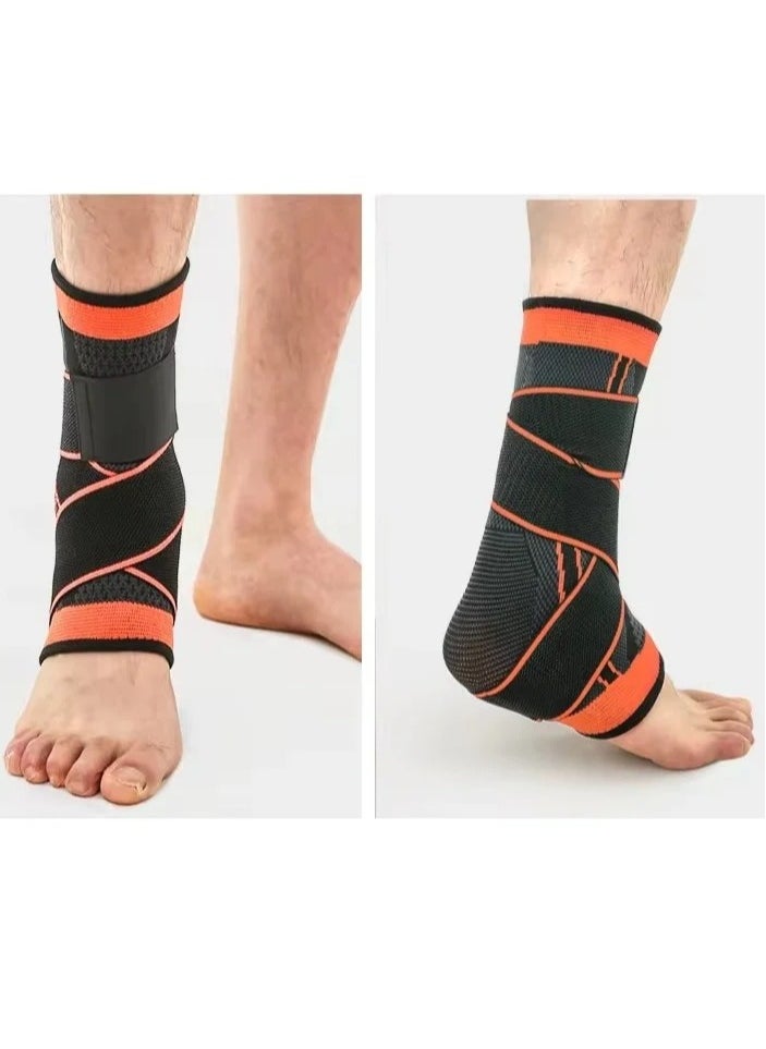 Shopping Point Ankle Foot Support Wrap for Sprained Weak Ankles Ligament Damage Stabilization Achilles Tendonitis Plantar Fasciitis Heel Pain Relief Adjustable Brace Sleeve With Strap for Women Men  - Image 3