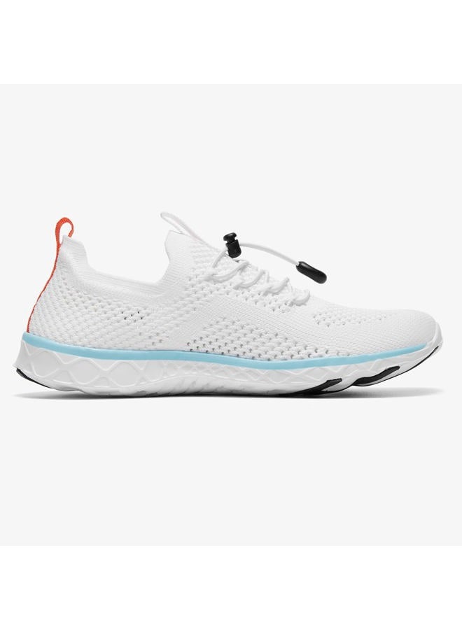 KOLILI Women's Lightweight Water Shoes for Swimming, Quick Drying Water Aerobics Shoe, Arch Support Aqua Shoes for Surfing, Woman Slip on Walking Sneaker for Outdoor White/Aqua 7.5 - Image 5