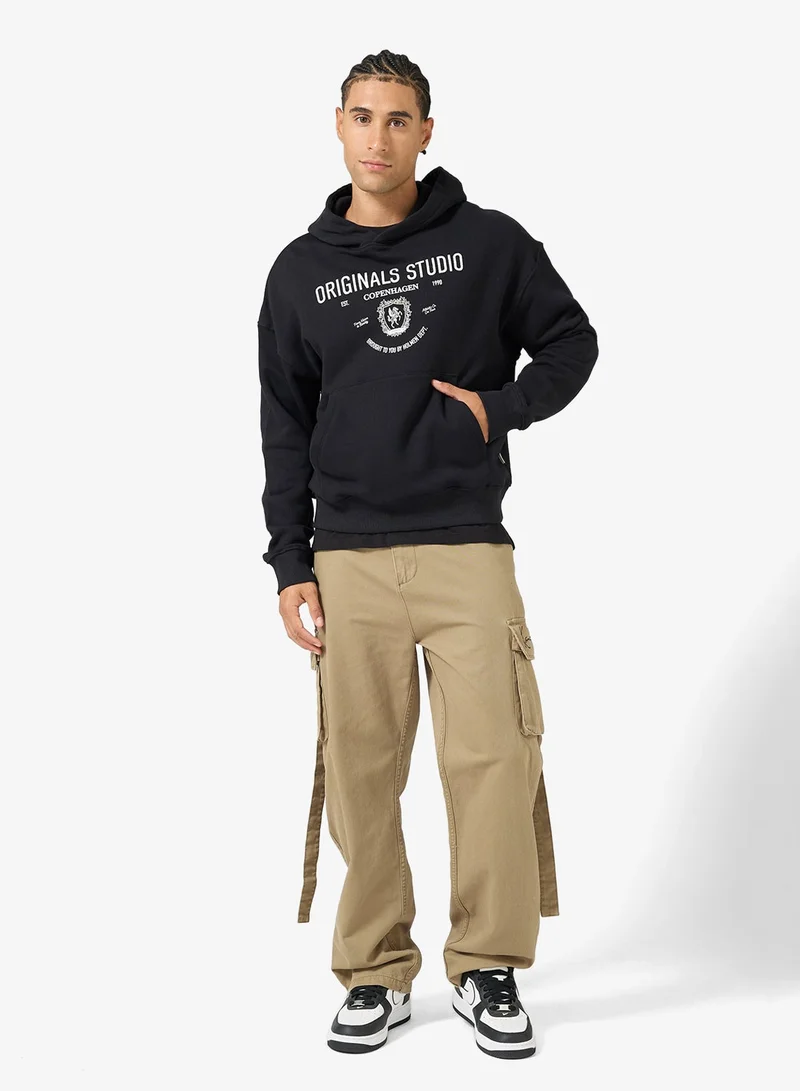 JACK & JONES  Graphic Pullover Hoodie for Men | Best Price UAE