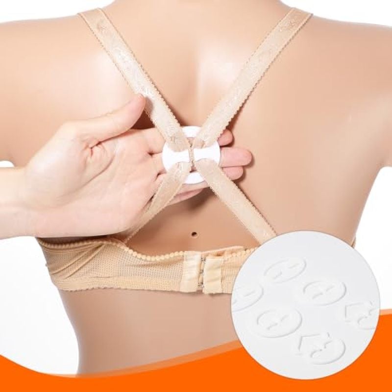 Invisible Bra Straps: 24-Piece Set Adjustable Length - Non-Slip Buckle Design Clear Shoulder Straps for Ballet Performers Backless Dress Wearers - Image 3