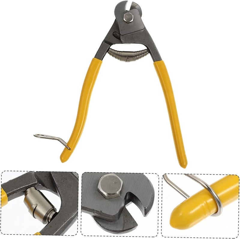 Heavy Duty Steel Wire Cable Cutter with Double Cutting Edges and Ergonomic Design - Image 4