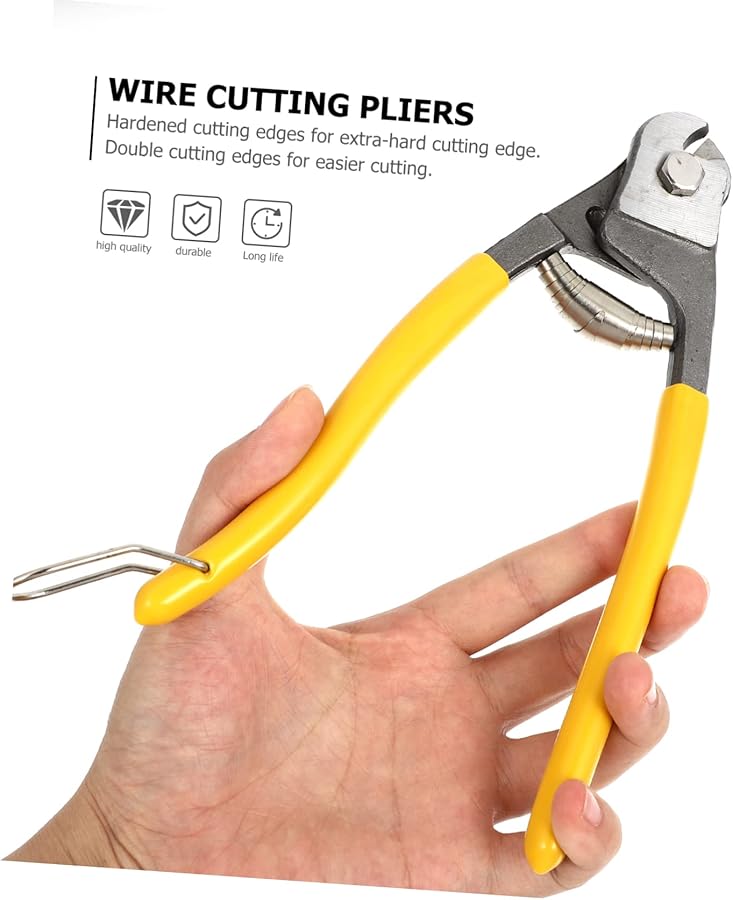 Heavy Duty Steel Wire Cable Cutter with Double Cutting Edges and Ergonomic Design - Image 5