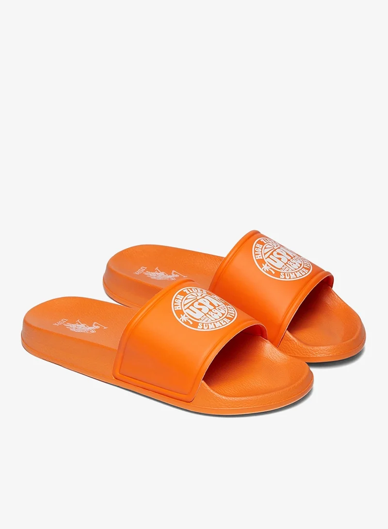 U.S. Polo Assn. Orange Women's Orange Slides - Lightweight, Comfortable Casual Shoes for Women | Best Price UAE