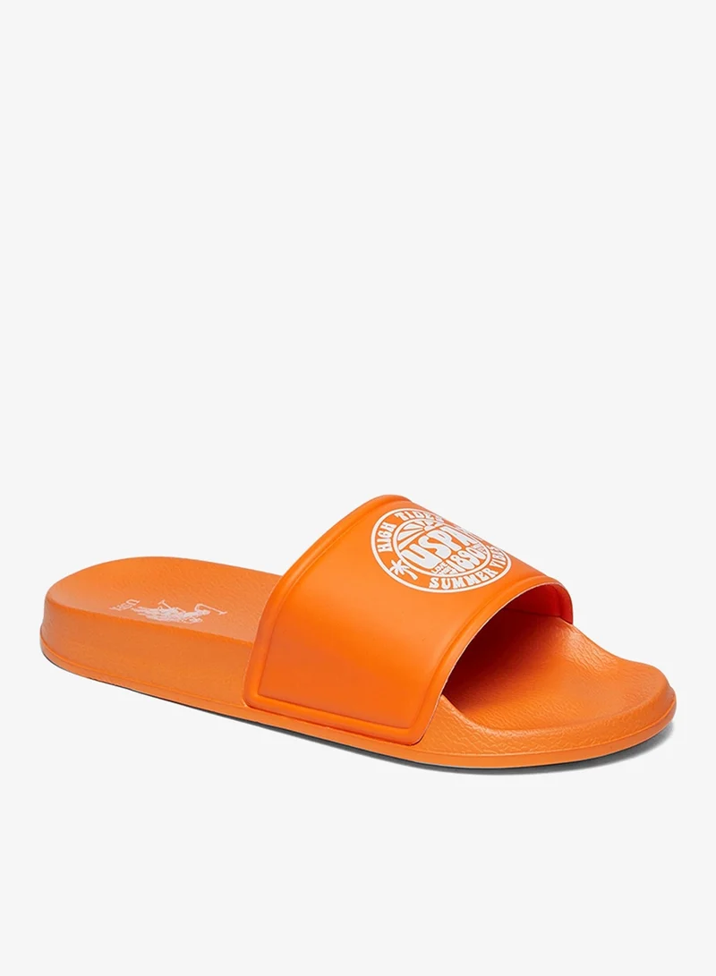U.S. Polo Assn. Orange Women's Orange Slides - Lightweight, Comfortable Casual Shoes for Women | Best Price UAE
