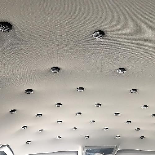 BESULEN 60 Pcs Car Roof Headliner Repair Kit, Grid Cloth Repair Button with Installation Tool, Auto Roof Snap Rivets Retainer for Interior Ceiling Cloth Fixing Repair Buckle (Black) - Image 4