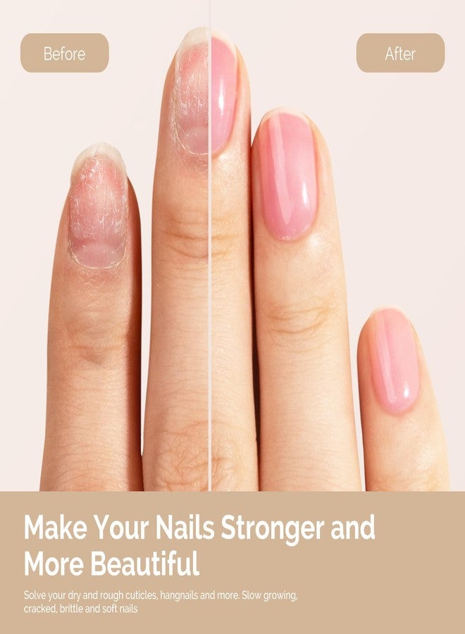 MelodySusie زيت الجلد MelodySusie 15 مل، مقوي أظافر مع زيت الجوجوبا وفيتامين E، يعزز نمو الأظافر ويصلح الجلد، يرطب ويغذي البشرة الجافة، وردي - Image 3